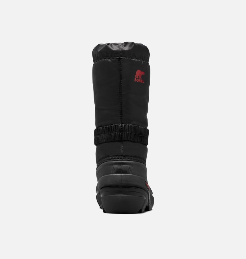 Sorel Australia Youth Flurry Boot Black-Bright Red