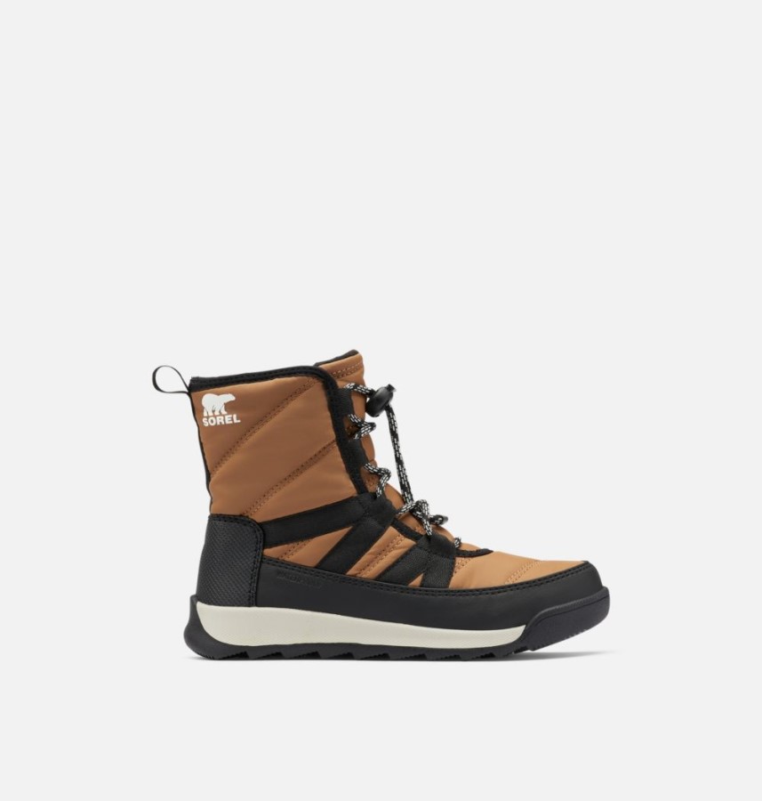 Sorel Australia Youth Whitney Ii Short Lace Winter Boot Elk-Black