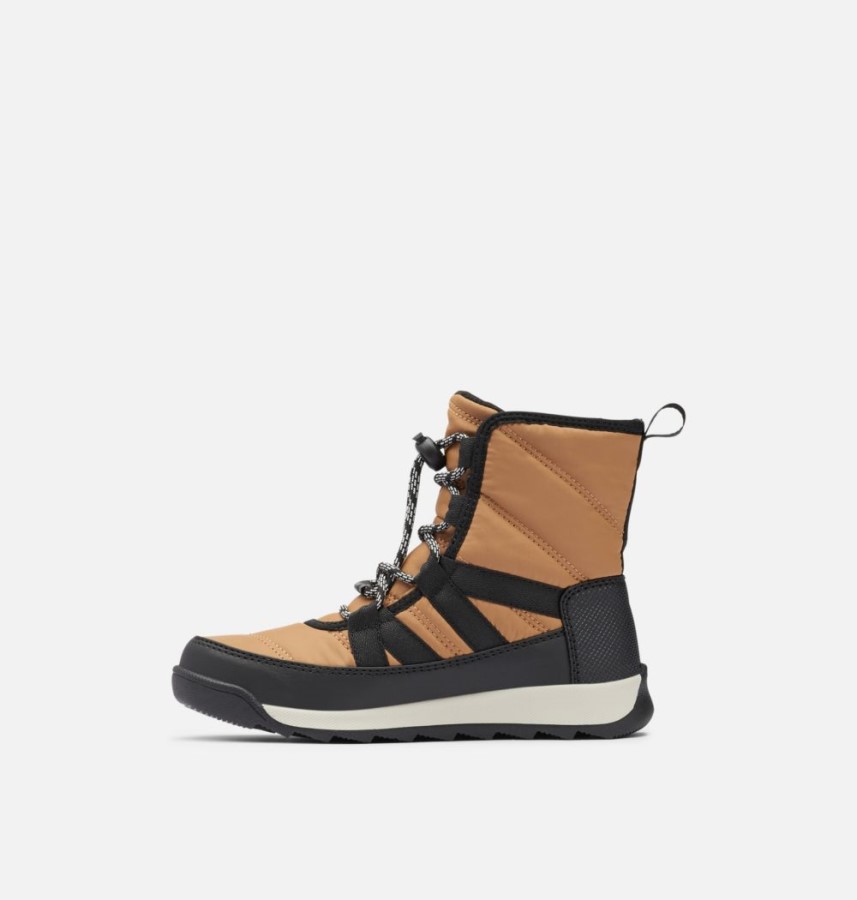 Sorel Australia Youth Whitney Ii Short Lace Winter Boot Elk-Black