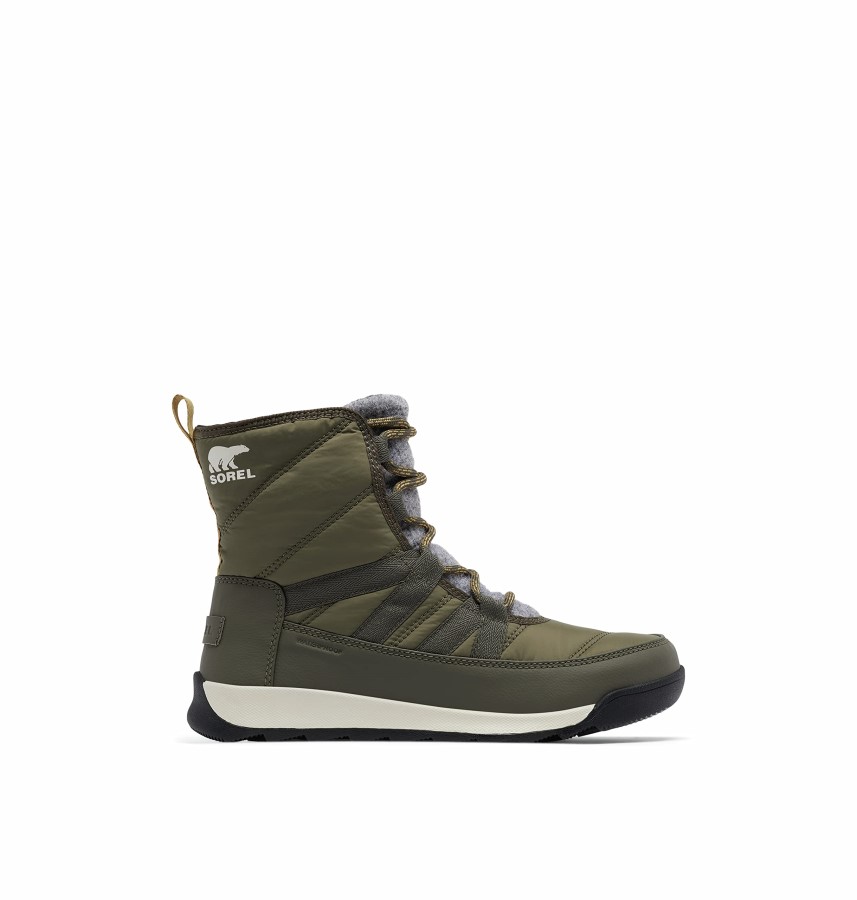 Stone Green Black Sorel Australia Women's Whitney Ii Short Lace Wp Snow Boot