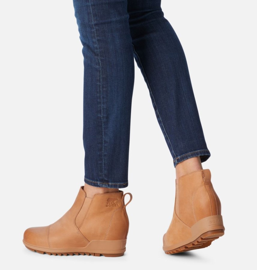 Tawny Buff-Black Sorel Australia Women's Evie Pull-On Bootie