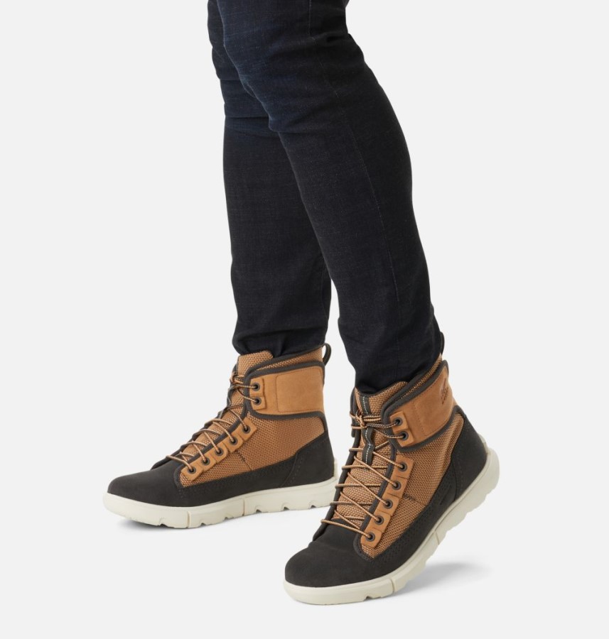 Tawny Buff-Jet Sorel Australia Men's Explorer Mission Boot