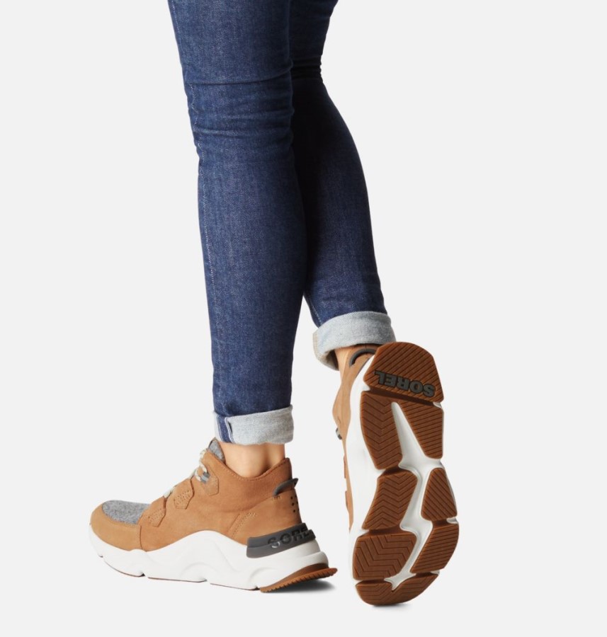 Tawny Buff-Quarry Women's Kinetic Rnegd Caribou Boot Sorel Australia