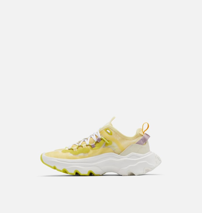 Tranquil Yellow-Chalk Women's Kinetic Breakthru Tech Lace Trainer Sorel Australia