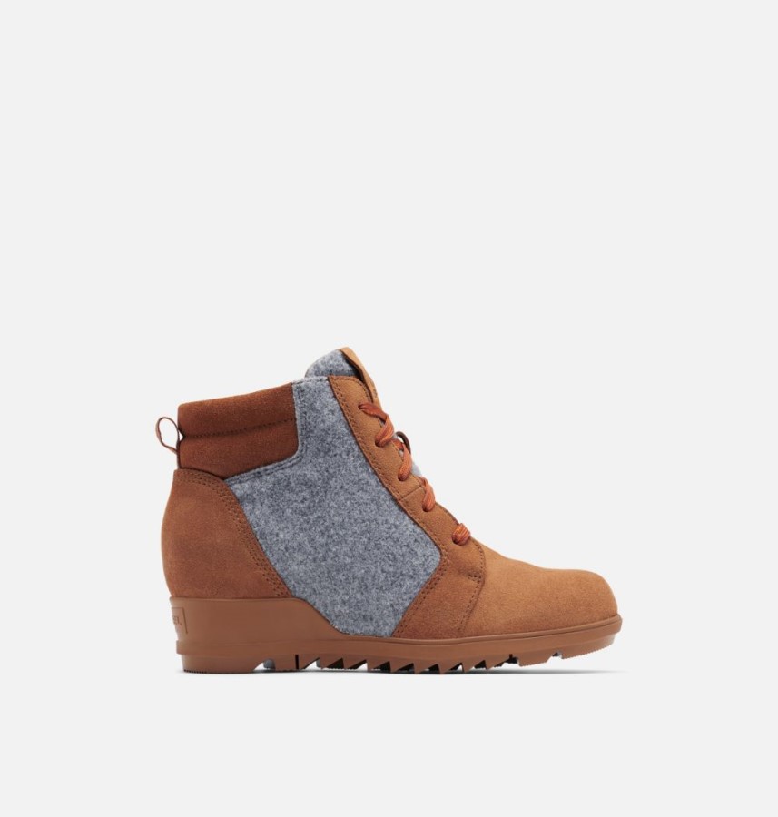Velvet Tan-Blackened Brown Women's Evie Ankle Lace Bootie Sorel Australia