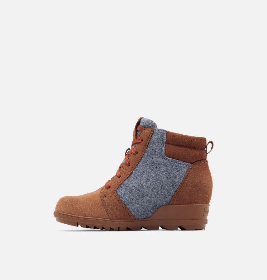 Velvet Tan-Blackened Brown Women's Evie Ankle Lace Bootie Sorel Australia