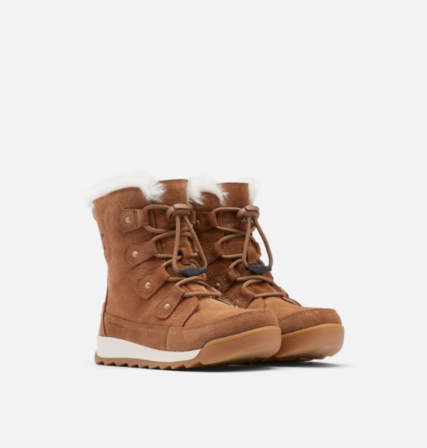 Velvet Tan-Chalk Sorel Australia Youth Whitney Ii Joan Lace Boot