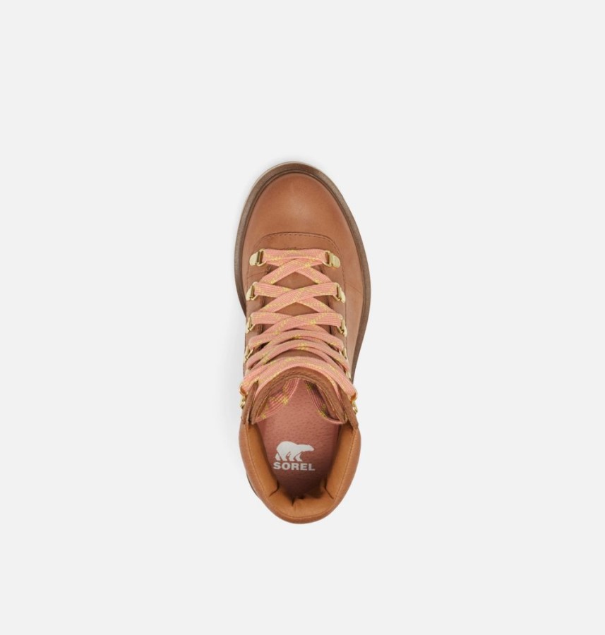 Velvet Tan-Gum 2 Women's Lennox Hiker Stkd Boot Sorel Australia