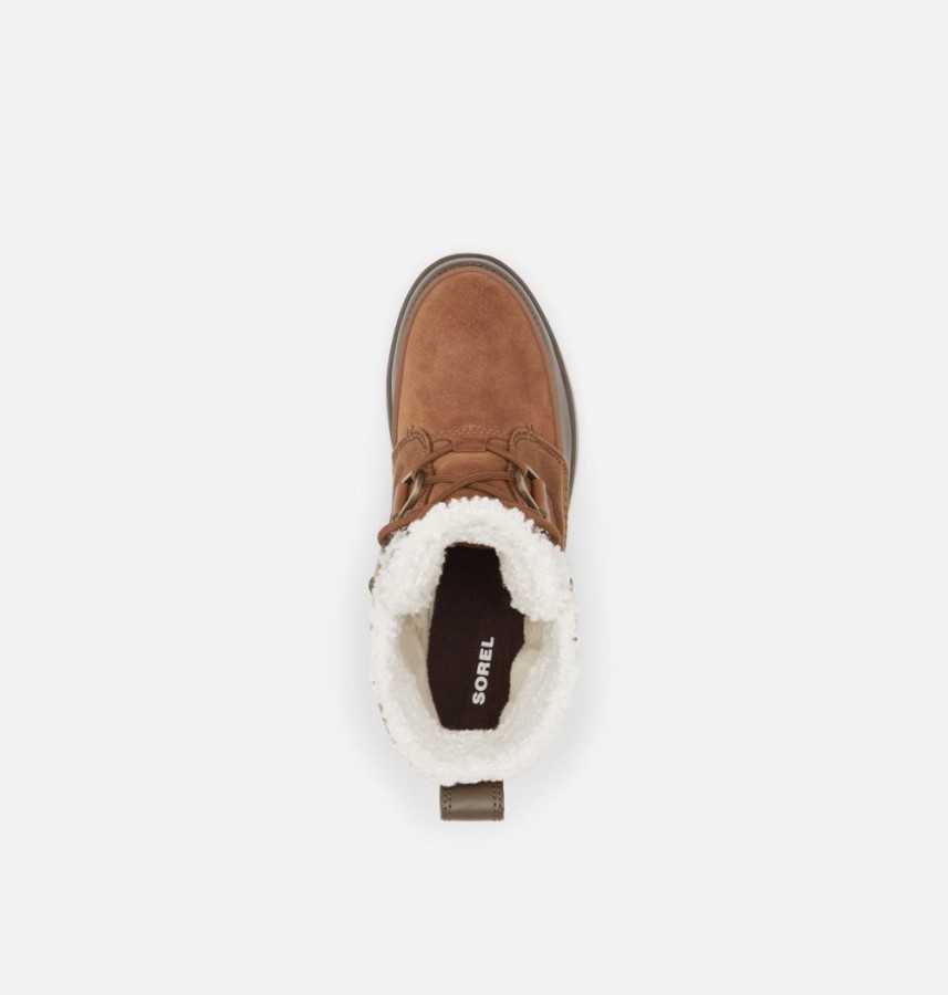 Velvet Tan-Olive Green Sorel Australia Women's Torino Ii Parc Shearling Waterproof Winter Bootie