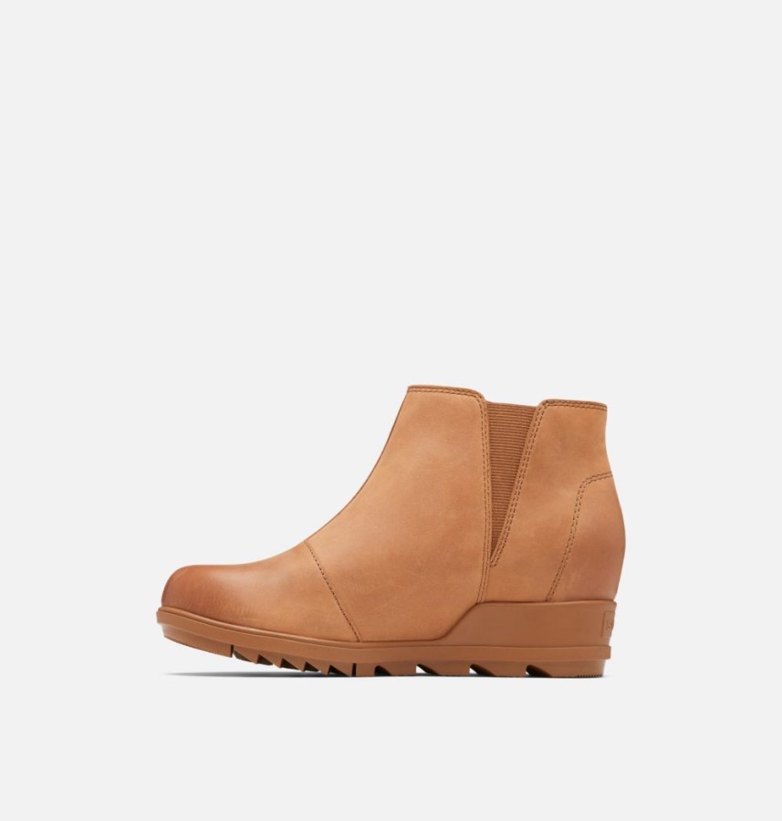 Velvet Tan-Sea Salt Women's Evie Zip Wedge Bootie Sorel Australia