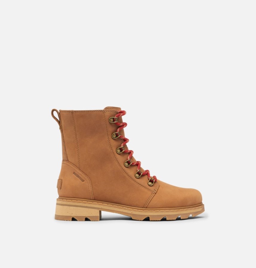 Velvet Tan Women's Lennox Lace Waterproof Boot Sorel Australia
