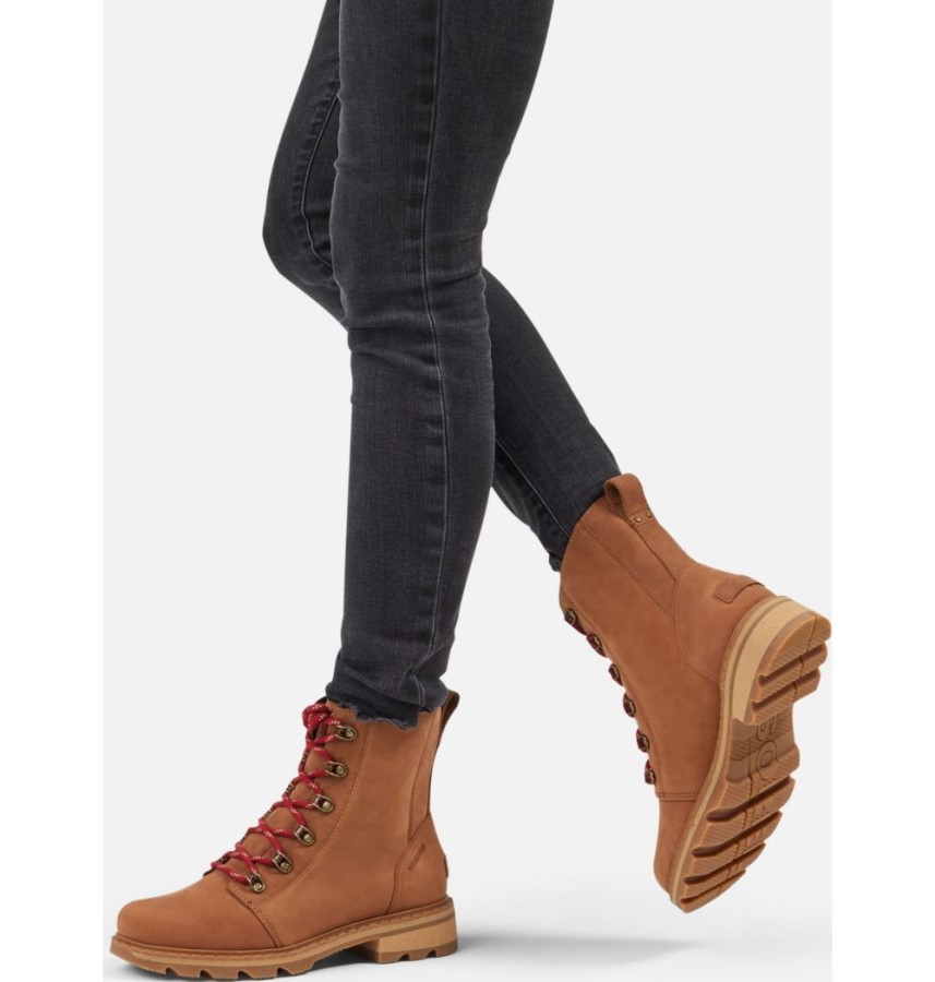 Velvet Tan Women's Lennox Lace Waterproof Boot Sorel Australia