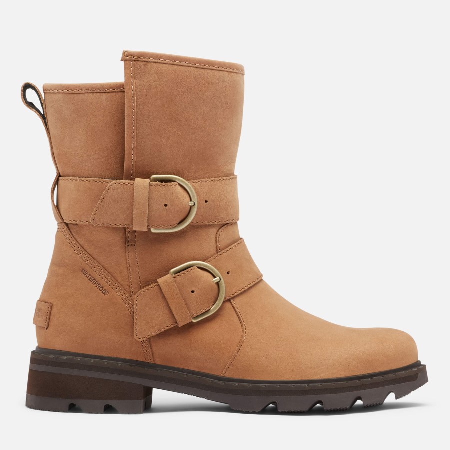 Velvet Tan Women's Lennox Moto Cozy Boot Rain Waterproof Sorel Australia