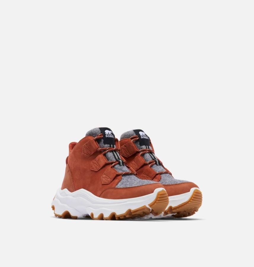 Warp Red-Chalk Sorel Australia Women's Kinetic Breakthru Caribou Sneaker Boot