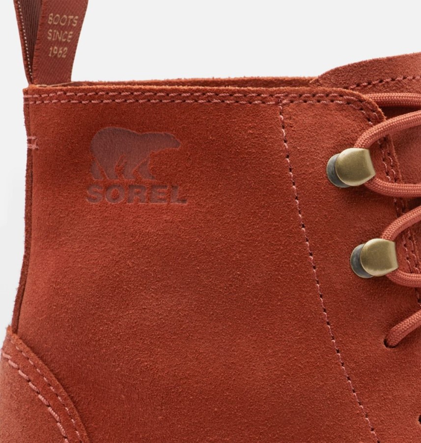 Warp Red-Tawny Buff Women's Hi-Line Heel Lace Boot Sorel Australia