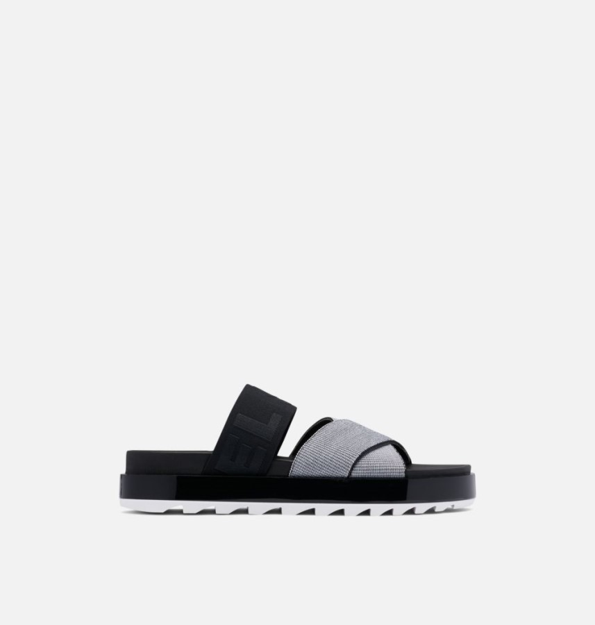 White-Black Women's Roaming Sport Slide Sandal Sorel Australia