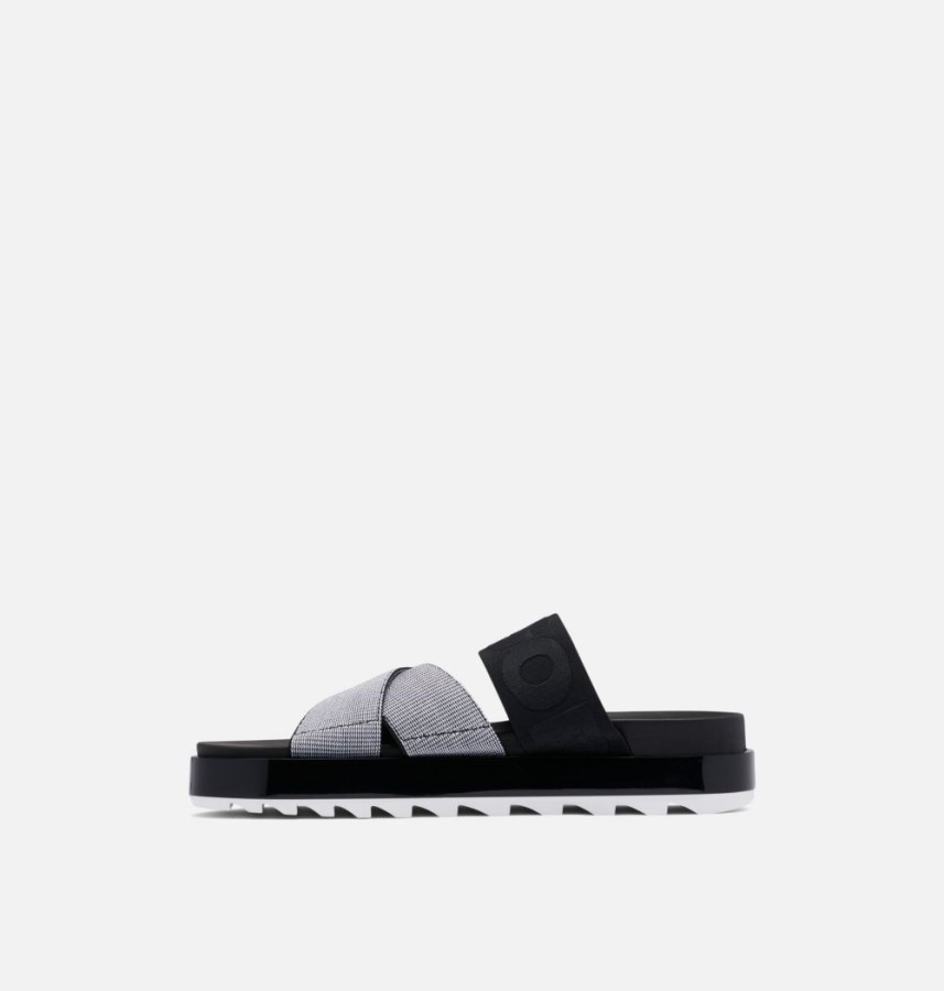 White-Black Women's Roaming Sport Slide Sandal Sorel Australia