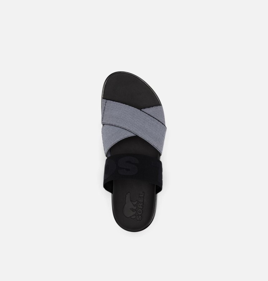 White-Black Women's Roaming Sport Slide Sandal Sorel Australia