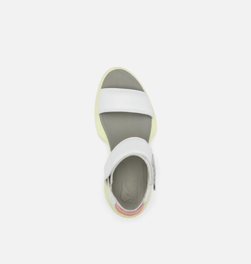 White-Bolt Hint Sorel Australia Women's Explorer Blitz Stride Sandal