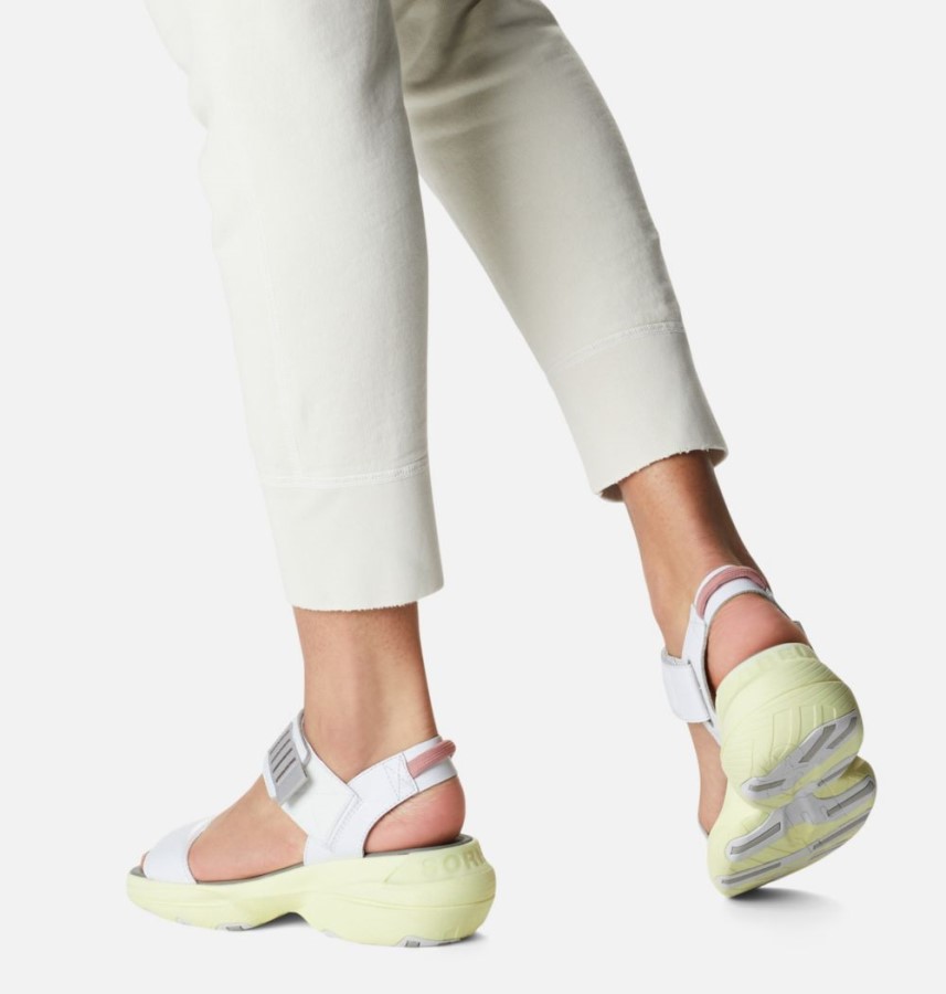 White-Bolt Hint Sorel Australia Women's Explorer Blitz Stride Sandal