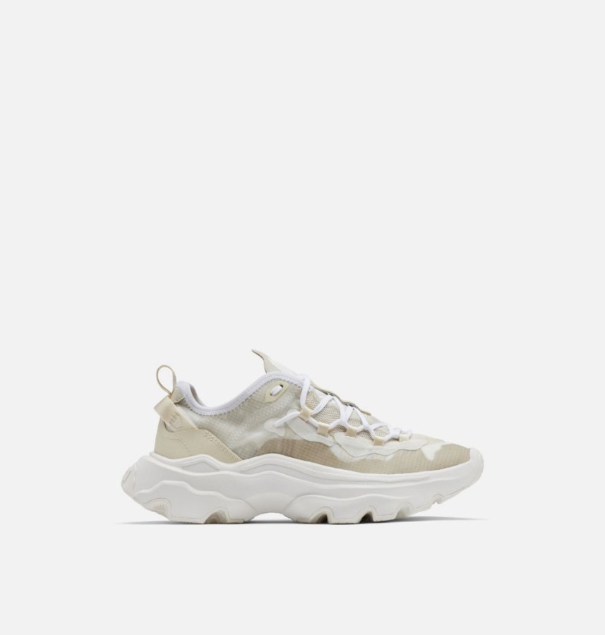 White-Chalk Sorel Australia Women's Kinetic Breakthru Tech Lace Sneaker