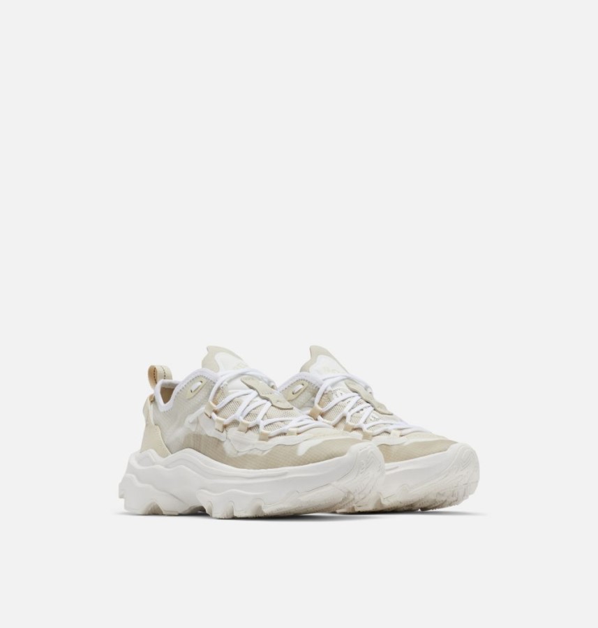 White-Chalk Sorel Australia Women's Kinetic Breakthru Tech Lace Sneaker