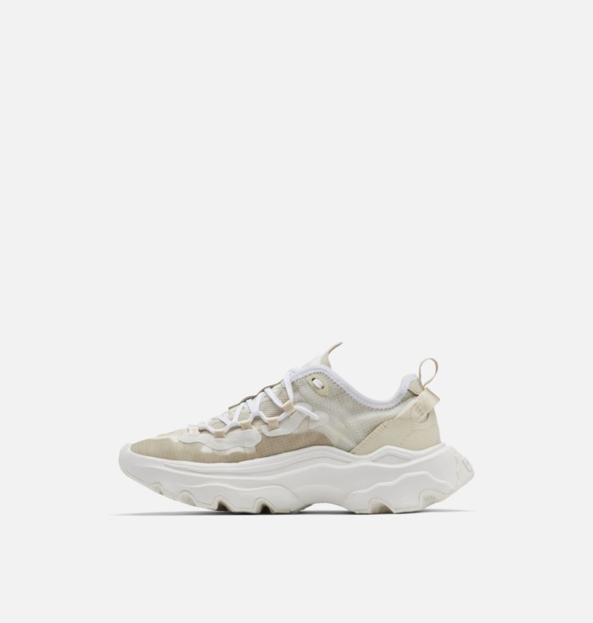 White-Chalk Sorel Australia Women's Kinetic Breakthru Tech Lace Sneaker