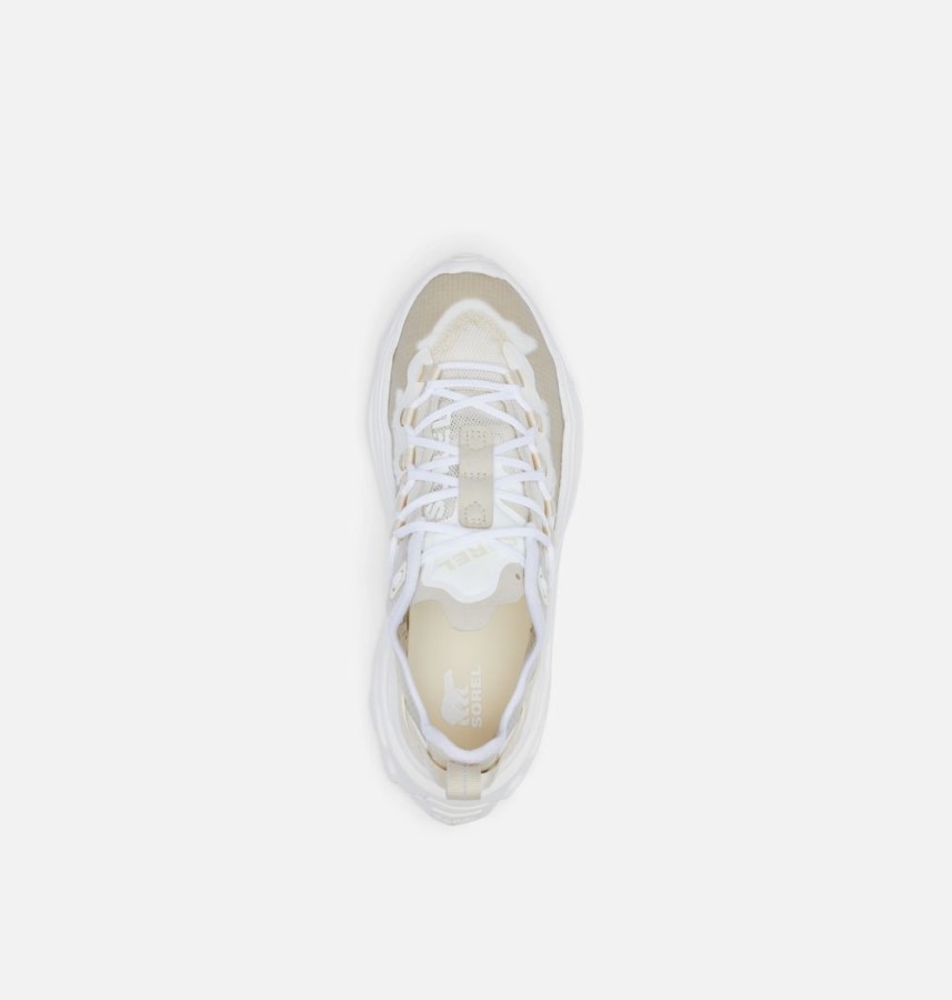 White-Chalk Sorel Australia Women's Kinetic Breakthru Tech Lace Sneaker