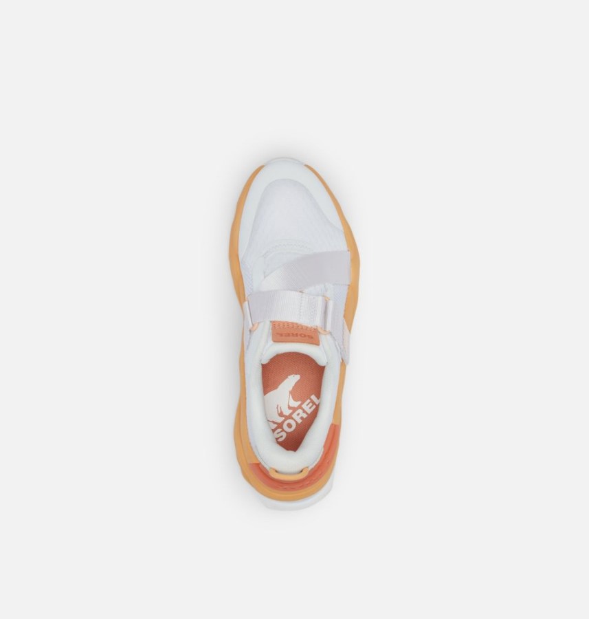 White-Faded Spark Women's Kinetic Rnegd Strap Sneaker Sorel Australia