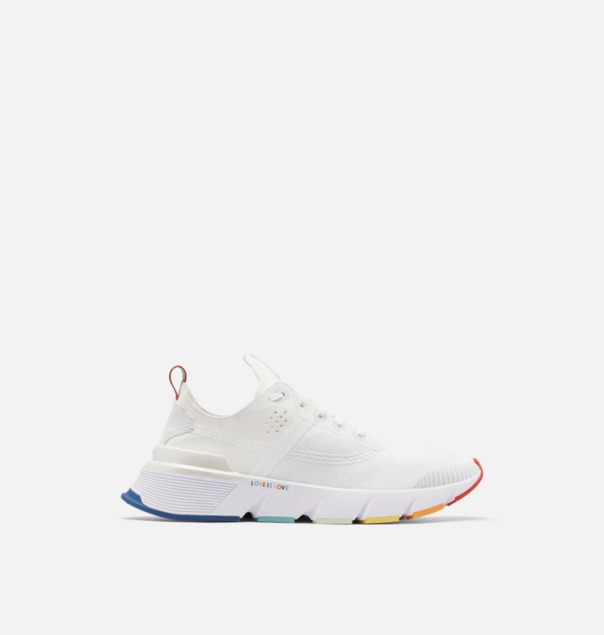 White-White Mens Kinetic Rush Sneaker Sorel Australia