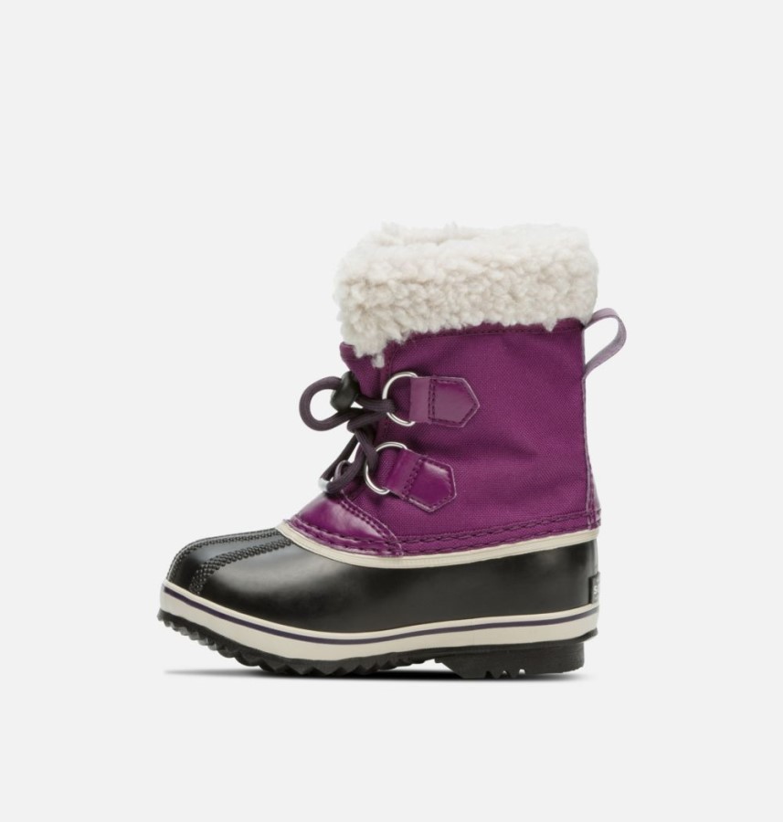 Wild Iris-Dark Plum Sorel Australia Children's Yoot Pac Nylon Boot