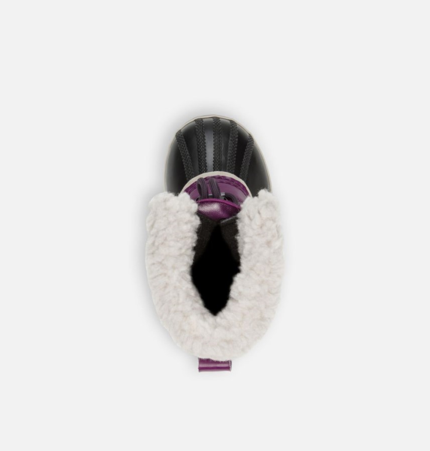 Wild Iris-Dark Plum Sorel Australia Children's Yoot Pac Nylon Boot
