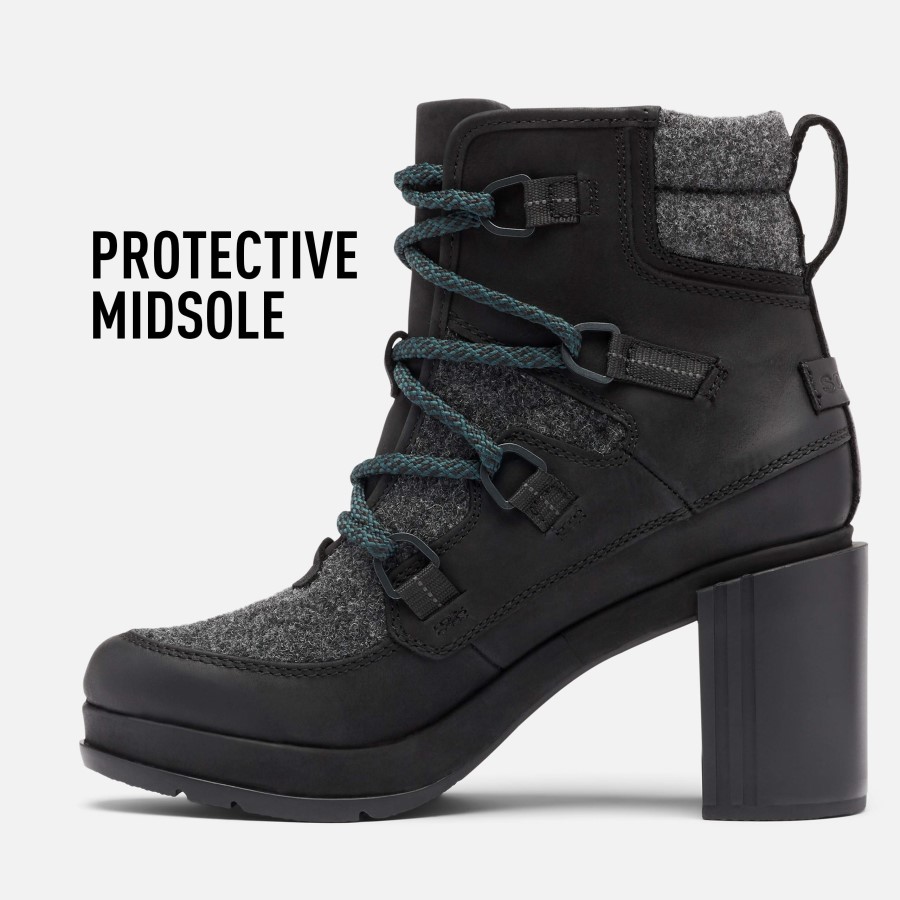 Women's Blake Lace Booties Black 1 Sorel Australia