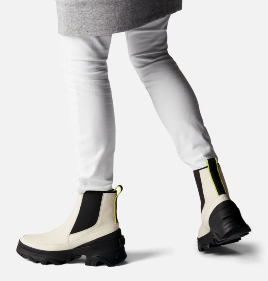 Women's Brex Boot Chelsea Chalk-Black Sorel Australia