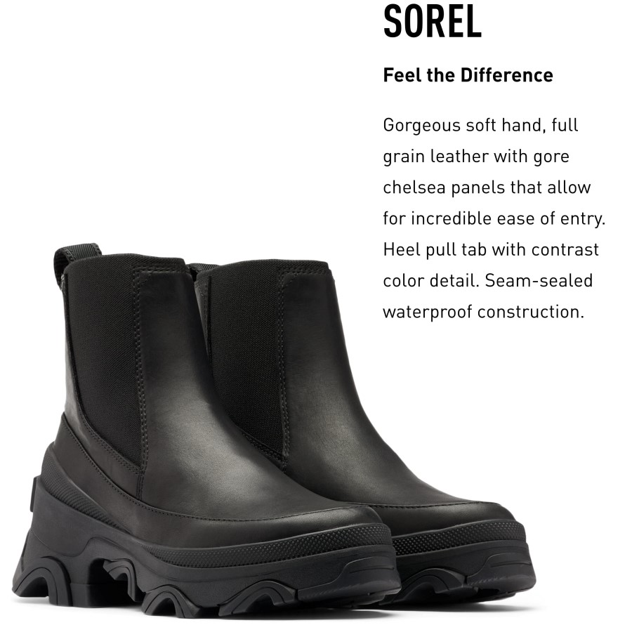 Women's Brex Chelsea Boot Black Sorel Australia