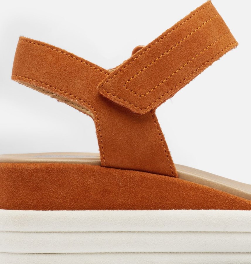 Women's Cameron Flatform Wedge Sandal Desert Sun-Chalk Sorel Australia