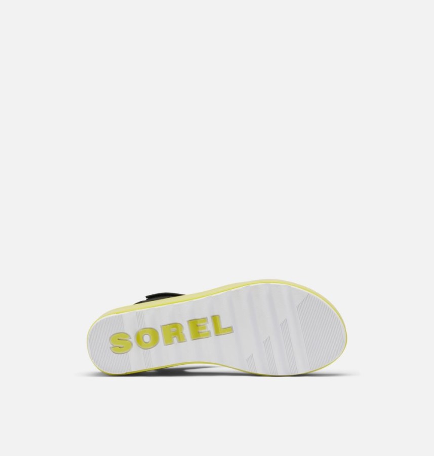 Women's Cameron Flatform Wedge Sandal Sorel Australia Black-Bolt