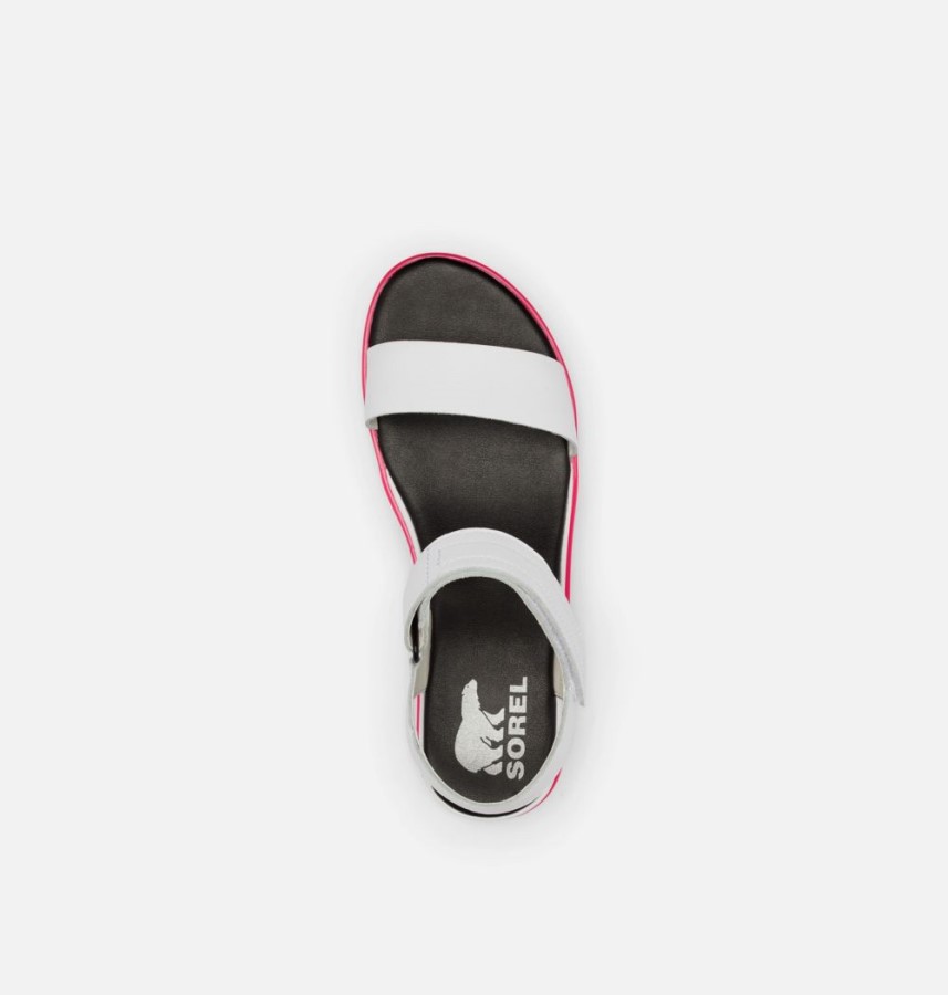 Women's Cameron Flatform Wedge Sandal Sorel Australia White-Punch Pink