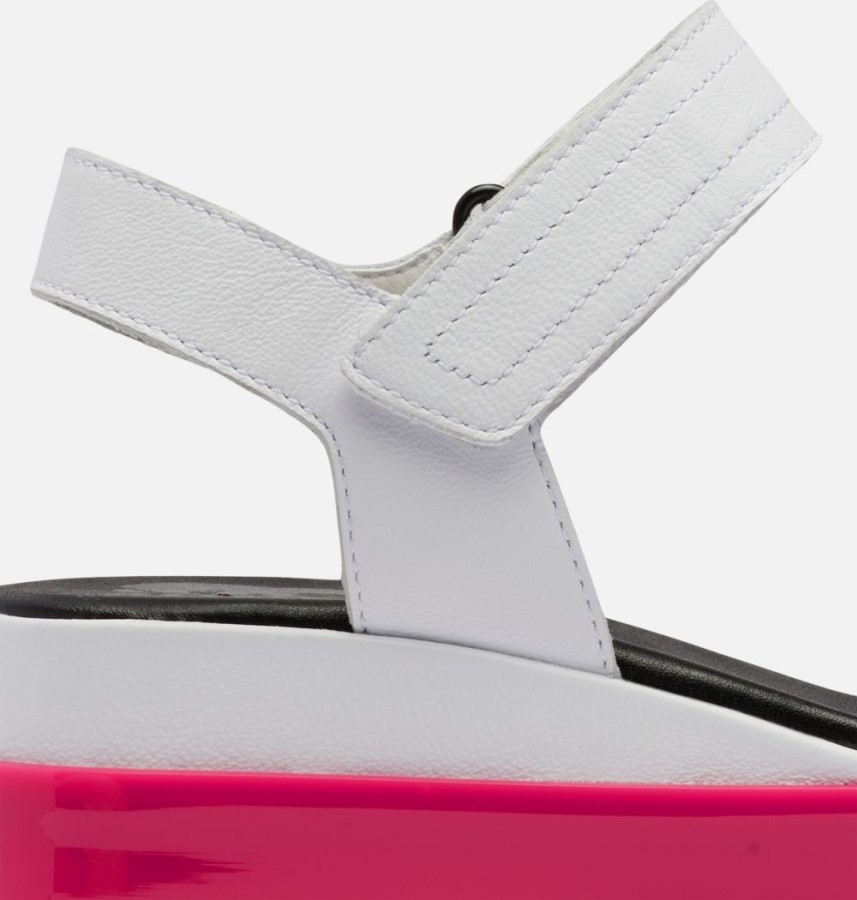 Women's Cameron Flatform Wedge Sandal Sorel Australia White-Punch Pink