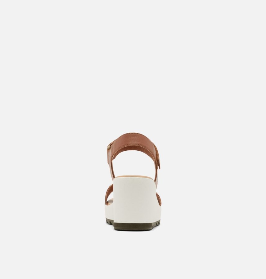 Women's Cameron Wedge Leather Sandal Sorel Australia Velvet Tan