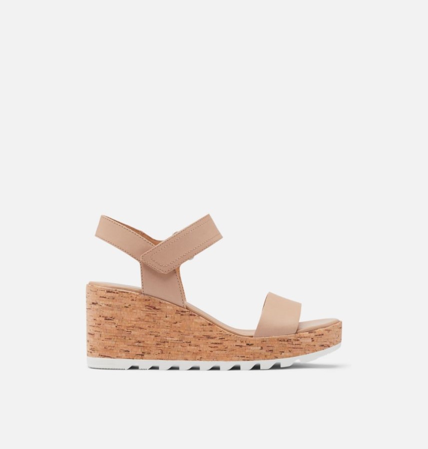Women's Cameron Wedge Sandal Sorel Australia Honest Beige