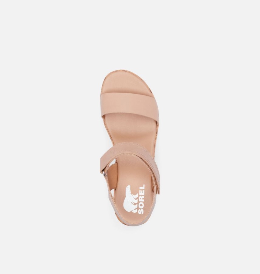 Women's Cameron Wedge Sandal Sorel Australia Honest Beige