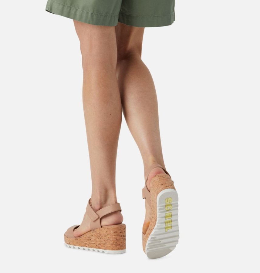 Women's Cameron Wedge Sandal Sorel Australia Honest Beige