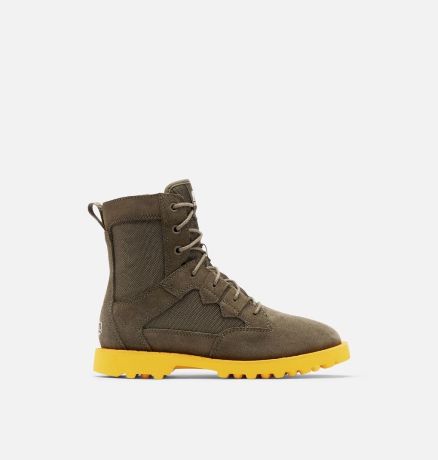 Women's Caribou Otm Bootie Alpine Tundra-Cyber Yellow Sorel Australia