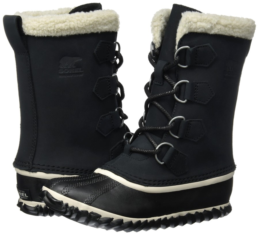 Women's Caribou Slim Snow Boots Sorel Australia Black
