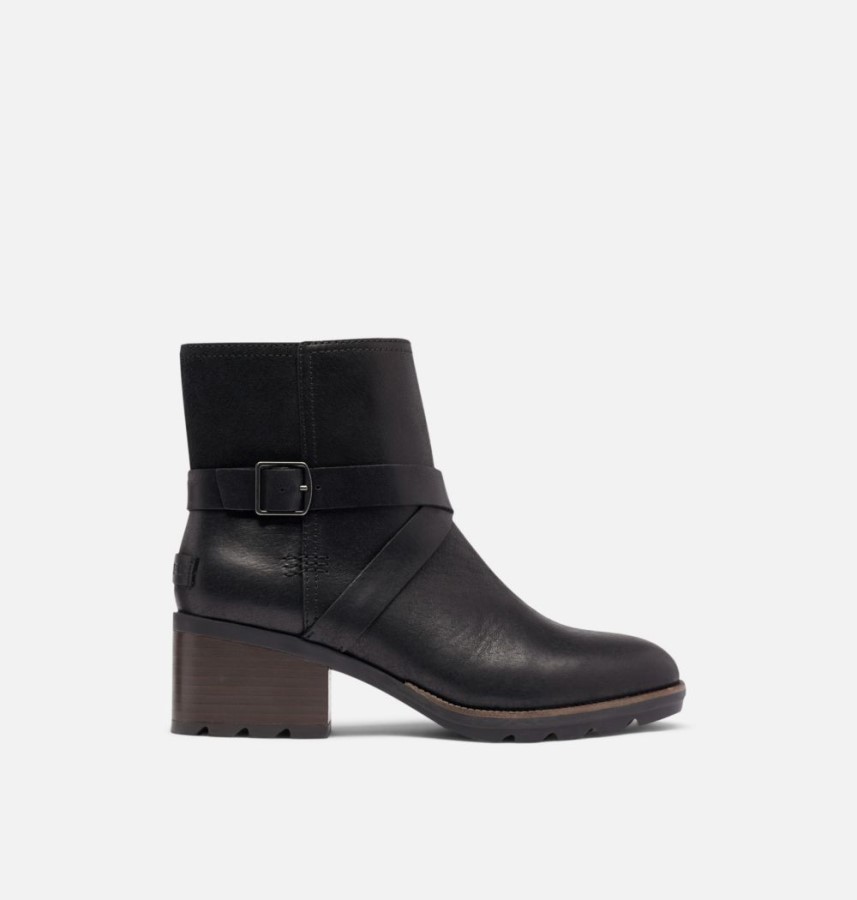 Women's Cate Buckle Bootie Black Sorel Australia