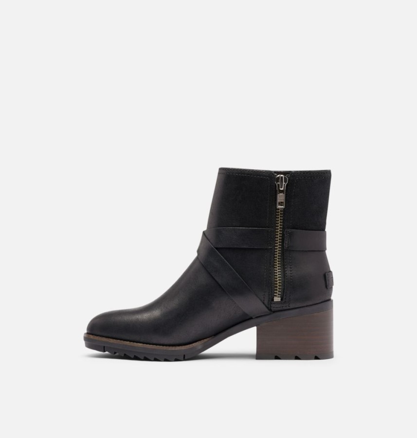 Women's Cate Buckle Bootie Black Sorel Australia