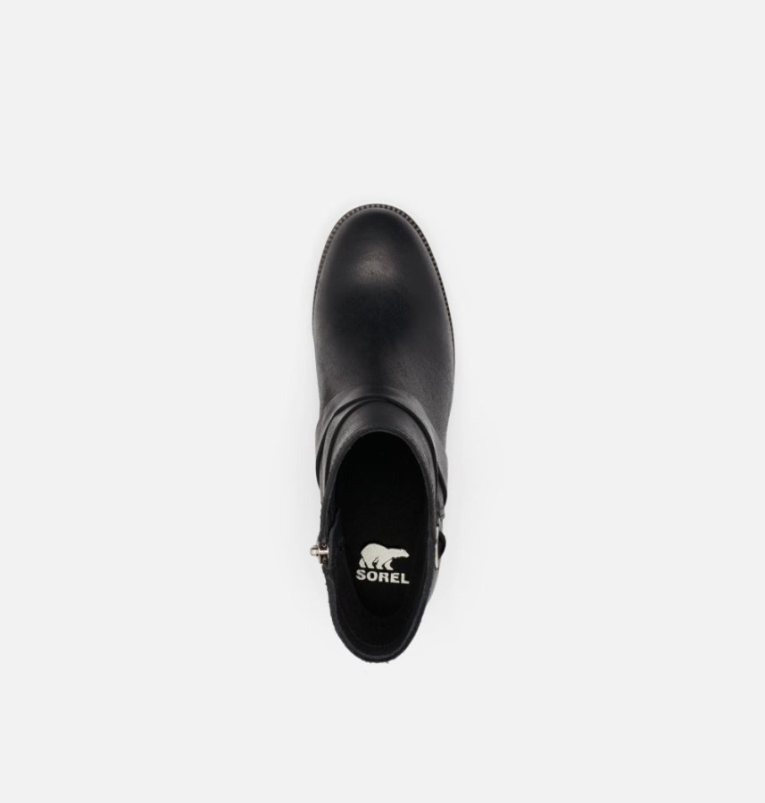 Women's Cate Buckle Bootie Black Sorel Australia