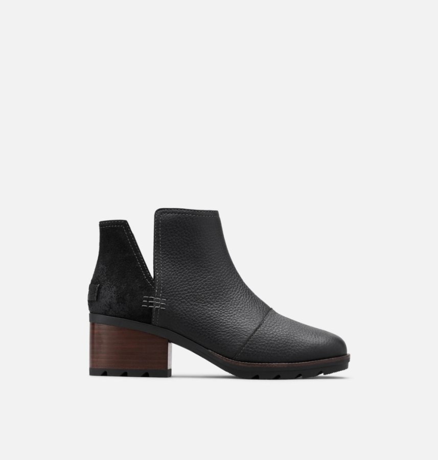 Women's Cate Cut-Out Bootie Black Sorel Australia
