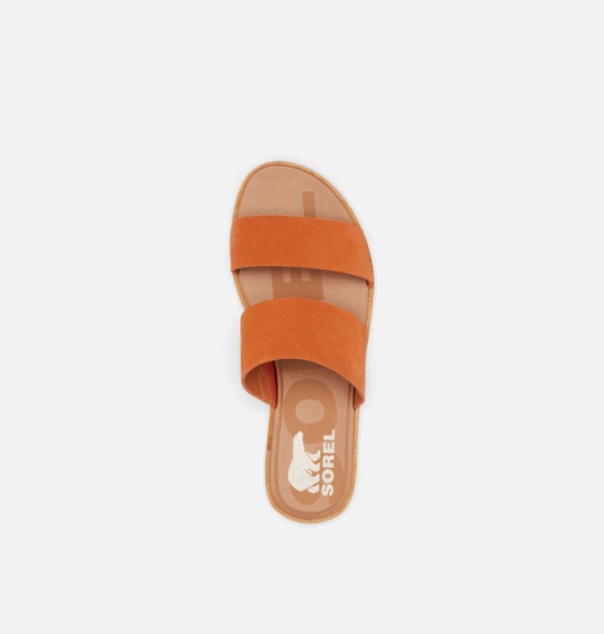 Women's Ella Ii Slide Sandal Sorel Australia Desert Sun-Chalk